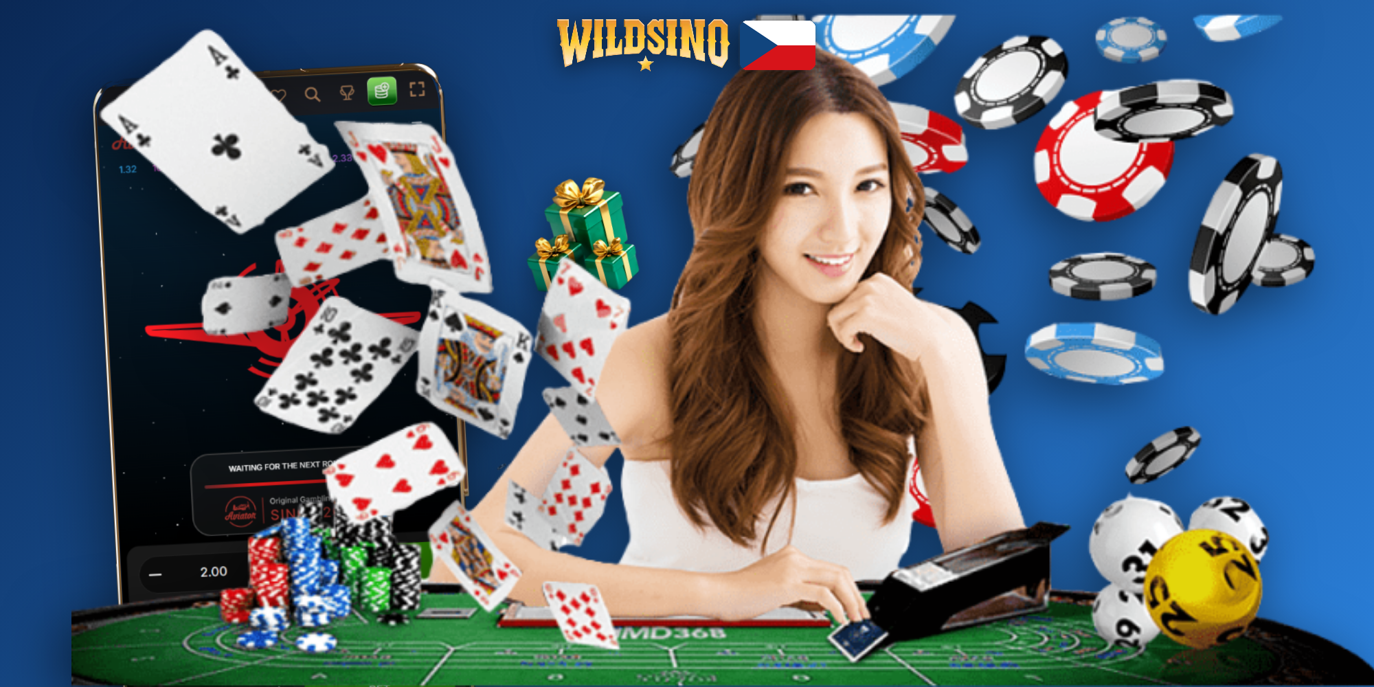 Rozhraní hry Aviator ve Wildsino s dual bet, auto-cashout a statistikami