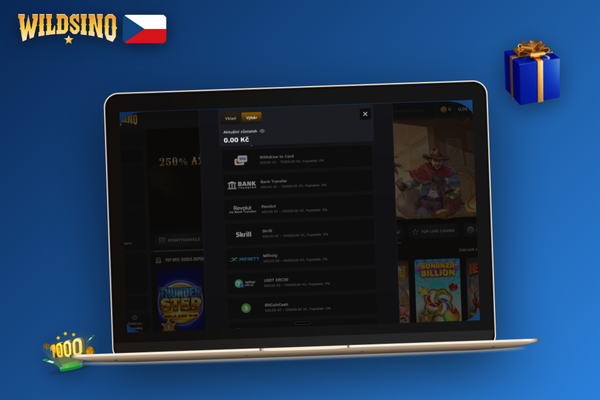 Hráč kontaktuje podporu Wildsino přes živý chat při problému s výběrem výher